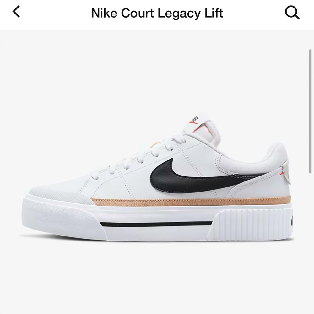 Nike Court legacy lift sneakers size 9